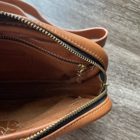 RARE Vintage Coach Pocket Waist Pack Belt Bag Fanny Pack XS/S English Tan EUC - Picture 11 of 15